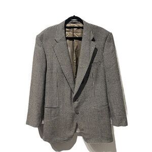 Vintage Ermenegildo Zegna Herringbone Cashmere Wool Blend Men's‎ Sport Coat 44